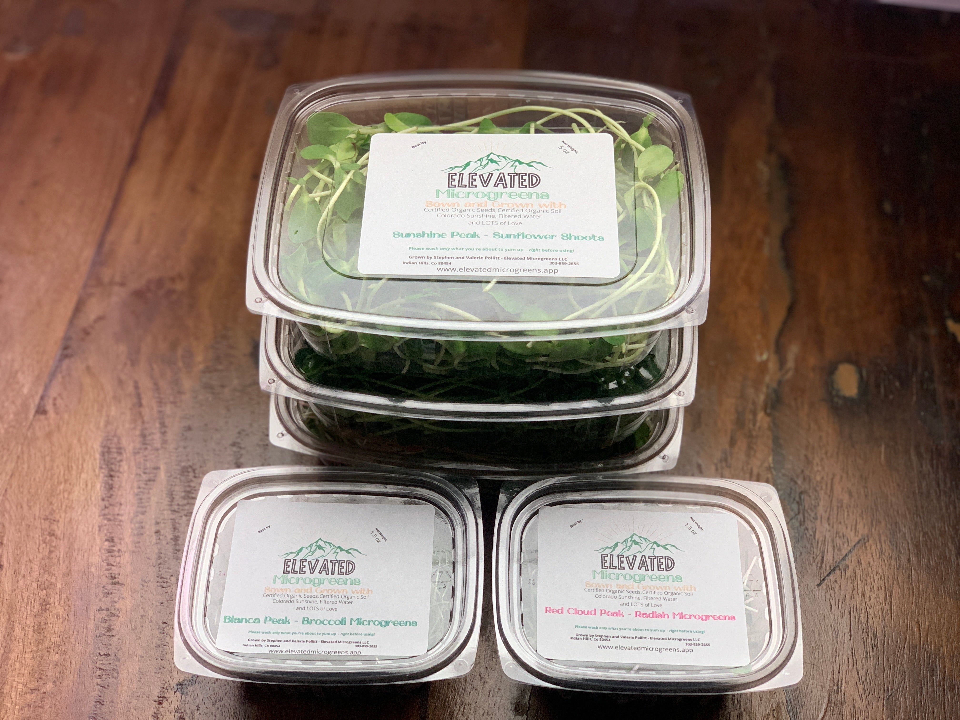 Monthly CSA Membership Options Elevated Microgreens Virtual Farm Stand